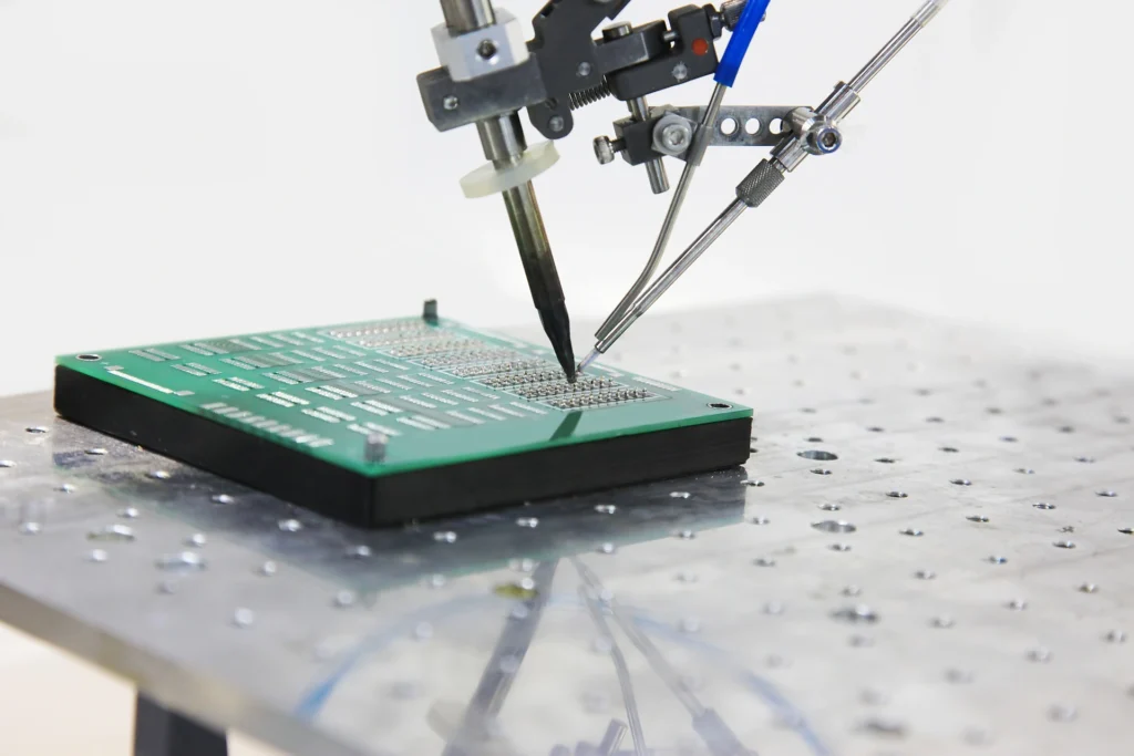 Equipment for soldering chips