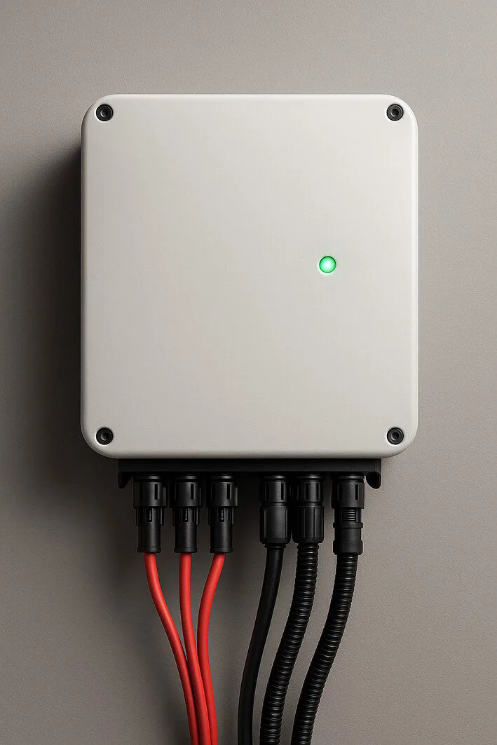 To visually represent the 'Inverter and Wiring Checks' section, highlighting the inverter as the 'brain' of the system.