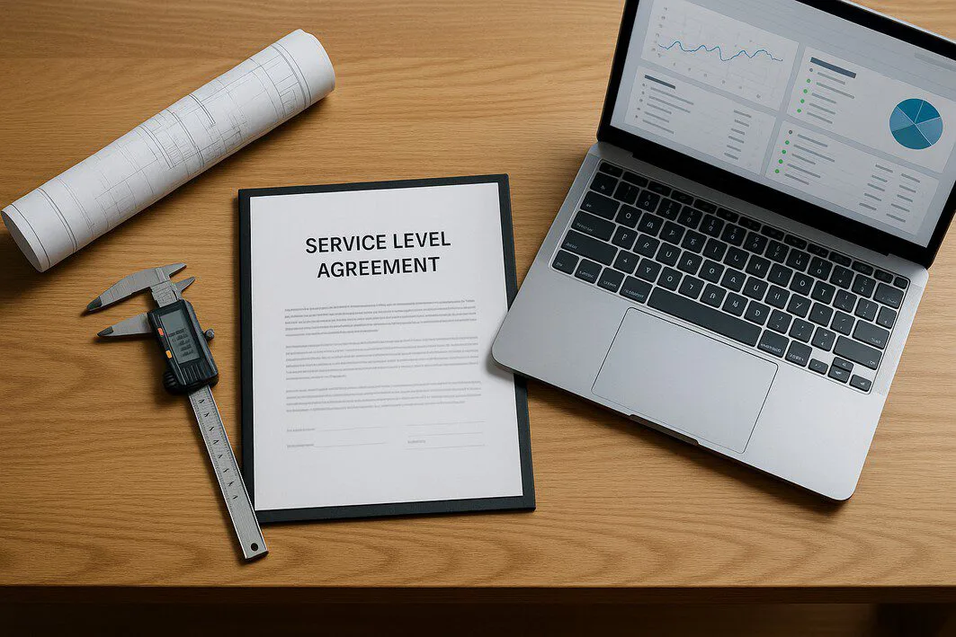 To visually represent the critical importance of a detailed Service Level Agreement (SLA) and thorough partner vetting in the outsourcing process.