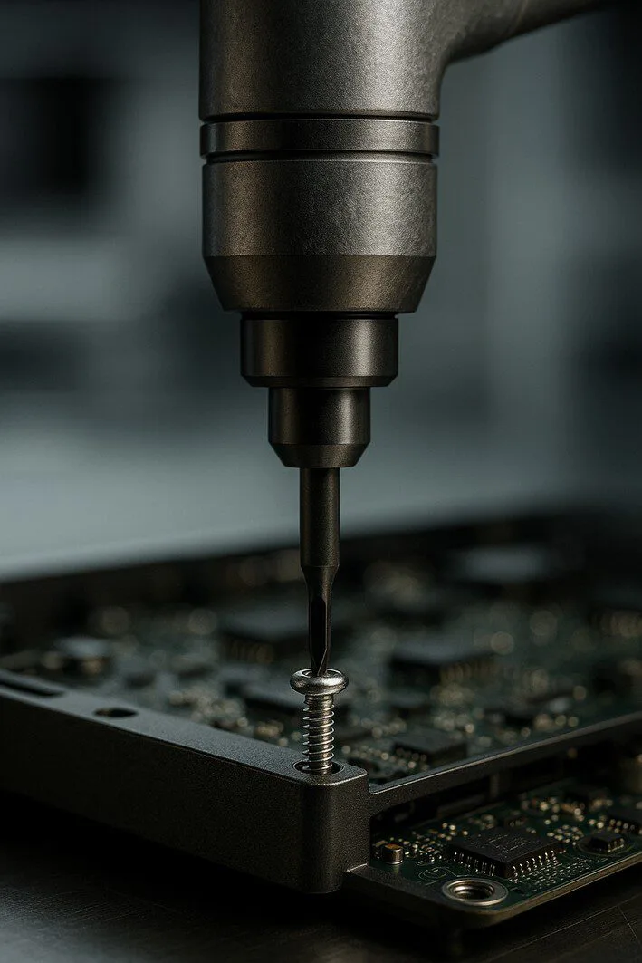 To visually explain one of the specific types of equipment mentioned in the article: automated fastening systems.